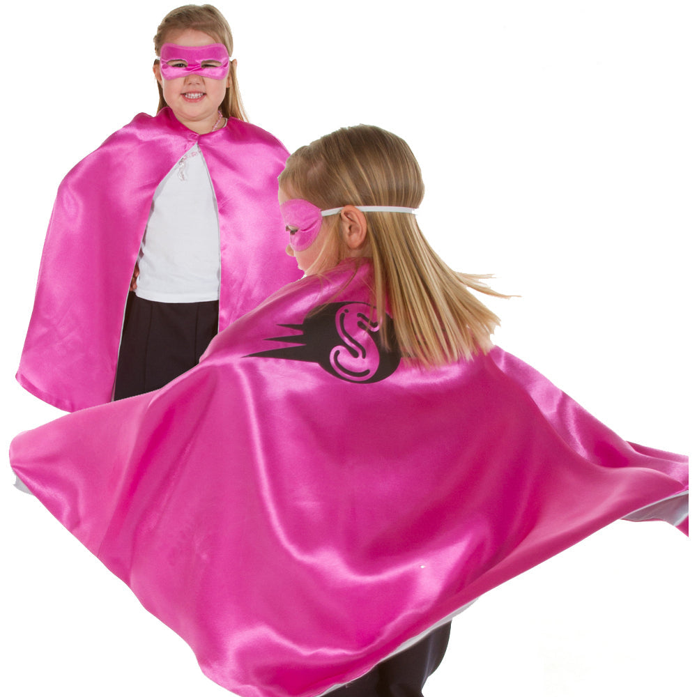 Superhero Cape, Children's costume - Pink Cape -Pretend to Bee