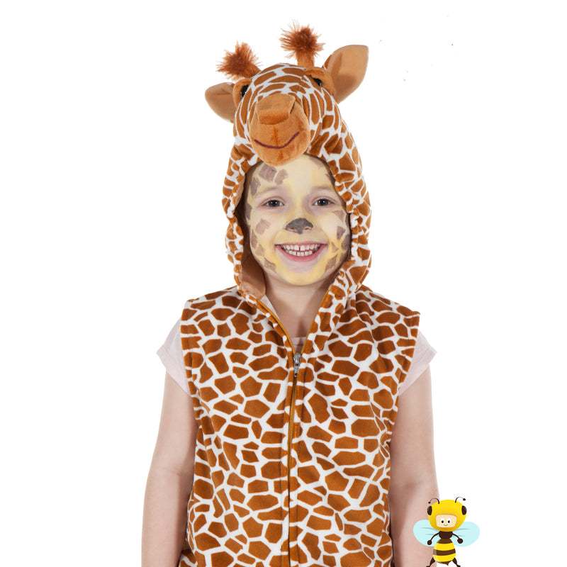Children's Giraffe Fancy Dress Zip Top- Giraffe Costume -Children's Dress Up