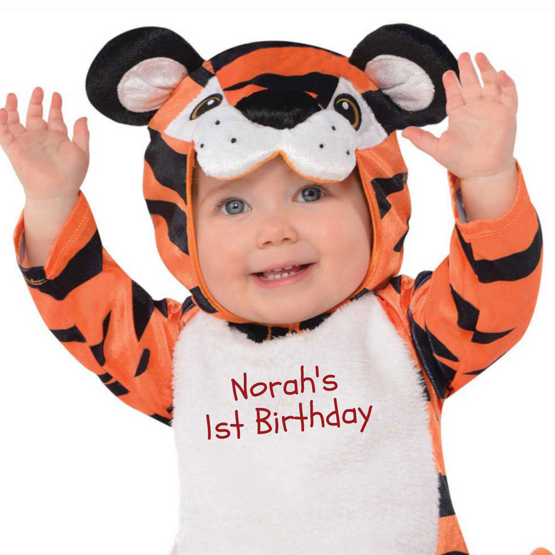 Personalised Baby Tiger Costume