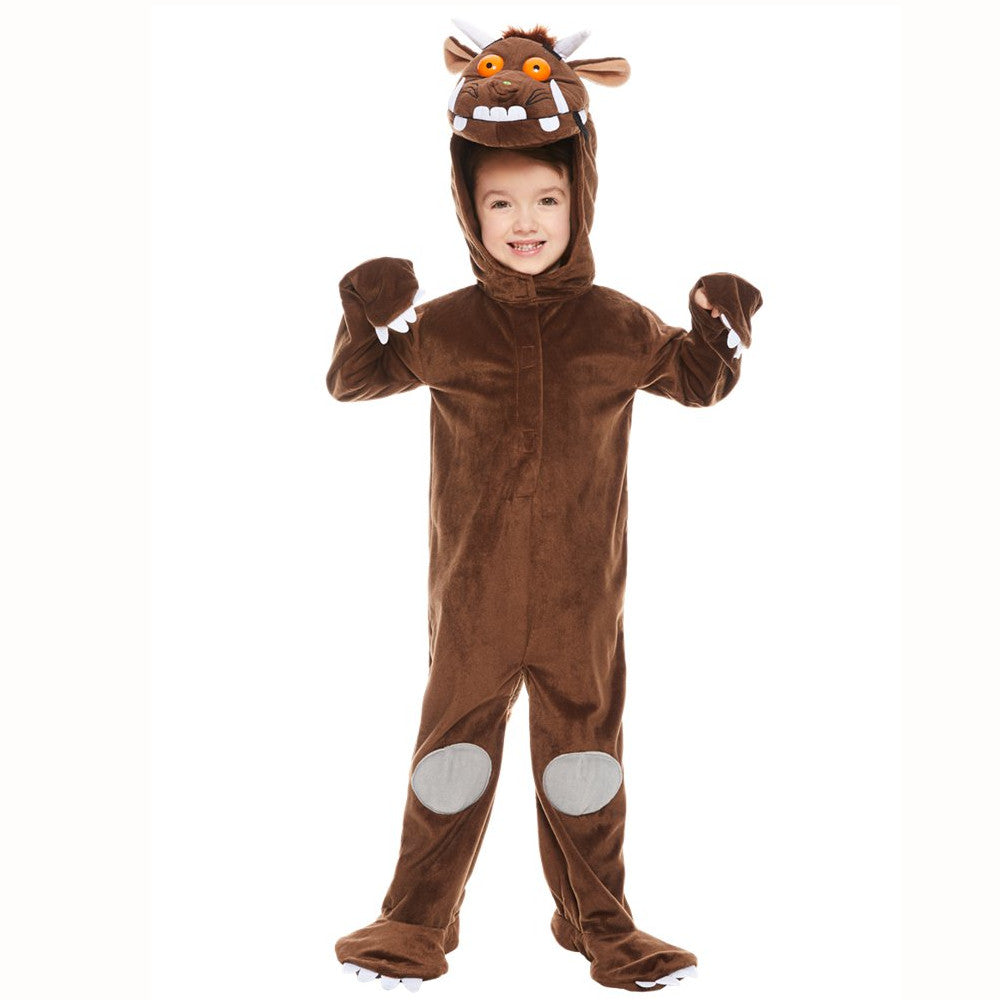 Child's brown Gruffalo all in one costume with character hood