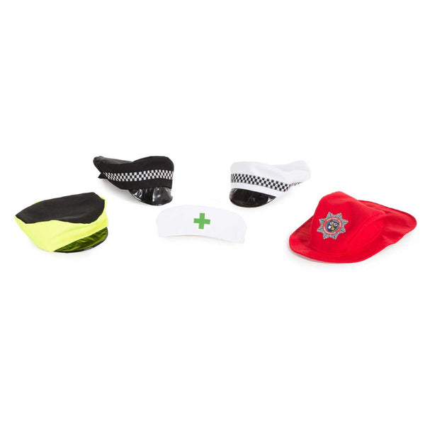 Children's Dressing up Hats Set Occupations People who Help Us