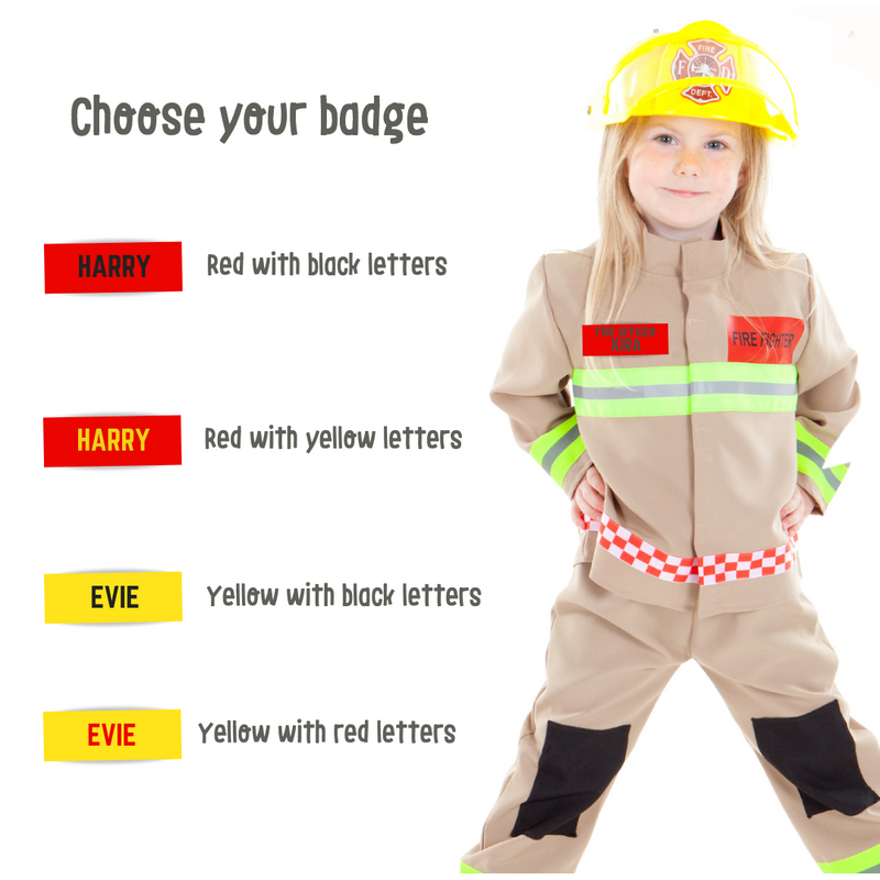 Fire & Rescue Officer/ Firefighter Costume -personalised