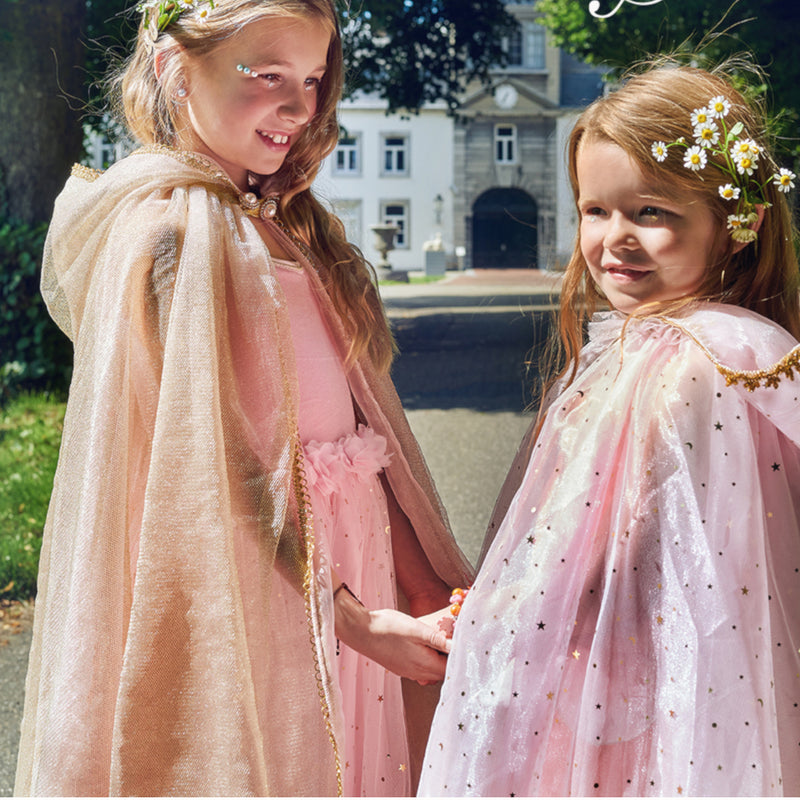 Pink and Gold Sparkle Dressing up Cape