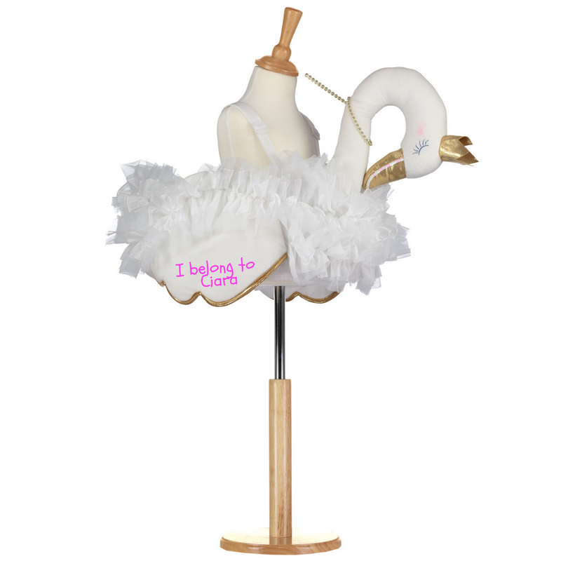 Children's Ride On Glide On Swan Costume- Personalised