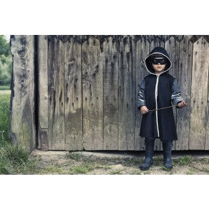 Children's Velvet Hooded Coat- Darth Vader Costume