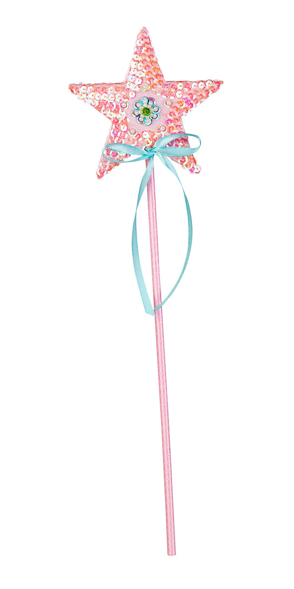 Pink Sequin Star Wand