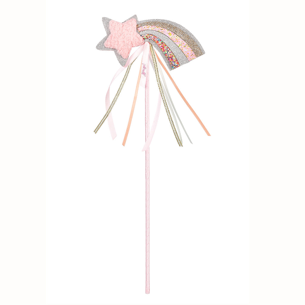 Pink and Silver Rainbow Wand