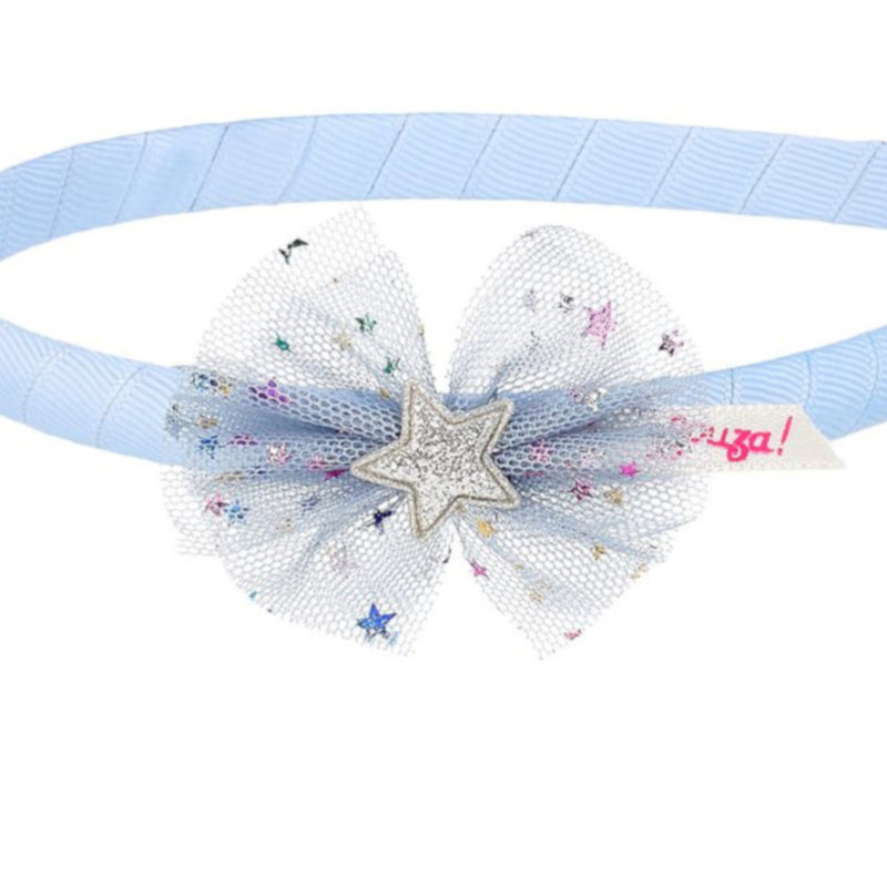Blue Headband with Bow and Star