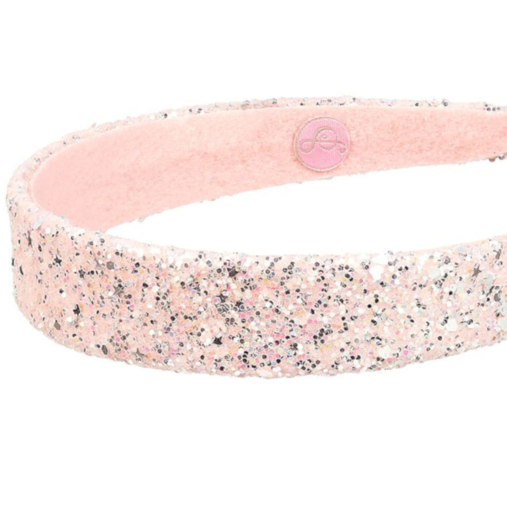 Pink Wide Glitter Headband