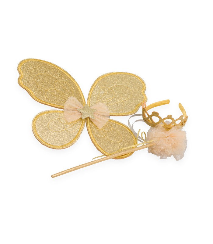 Gold Glitter 3pc Fairy Set