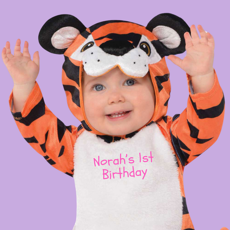 Personalised Baby Tiger Costume