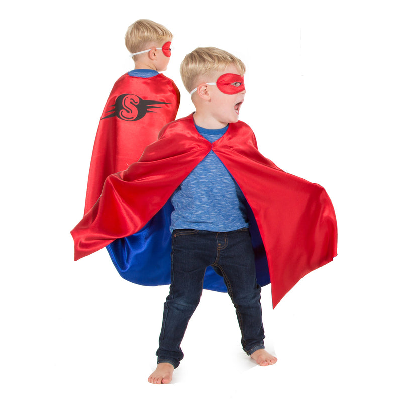 Superhero Cape, Children's costume - Red Cape- Pretend to Bee