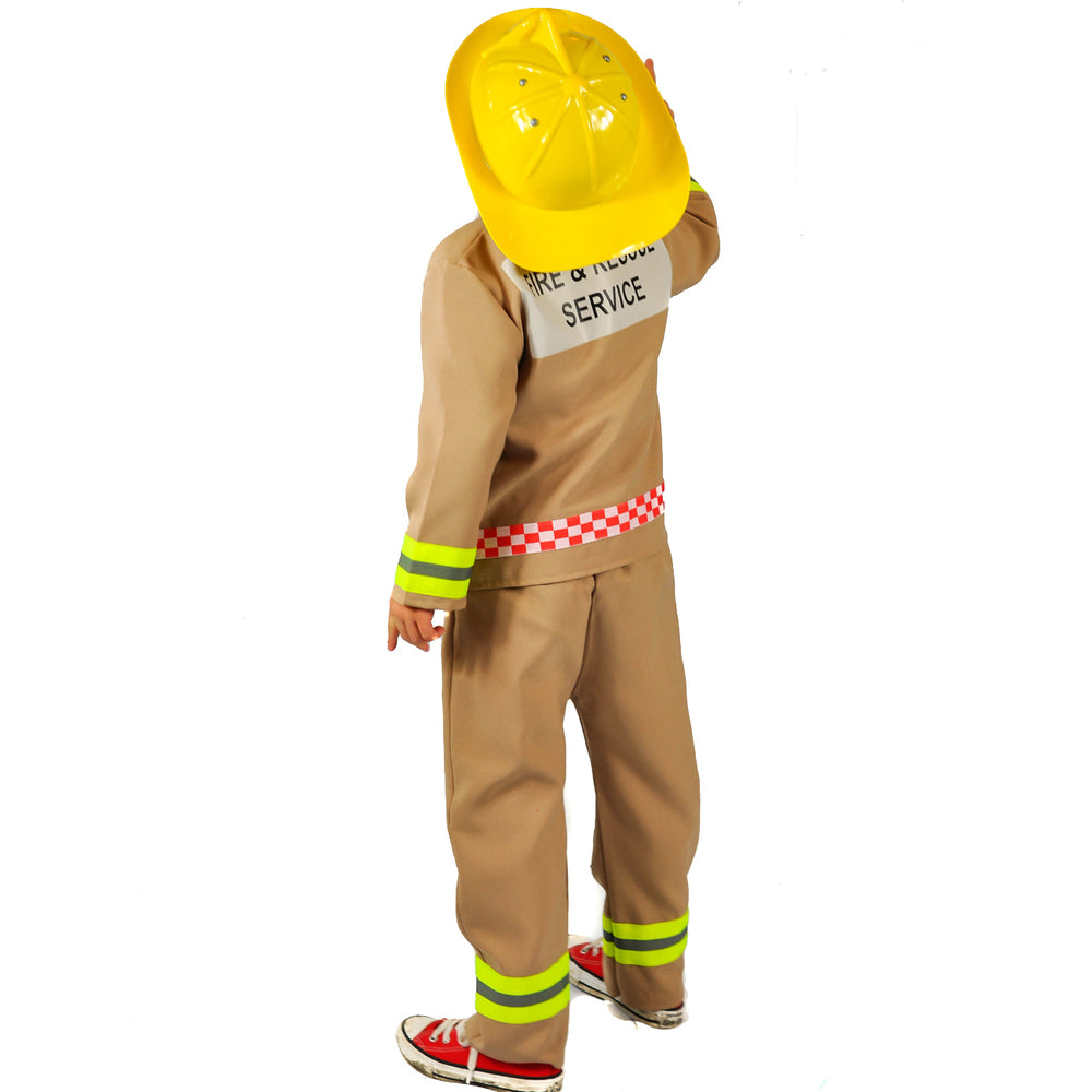 Child's fireman dressing up outfit hotsell