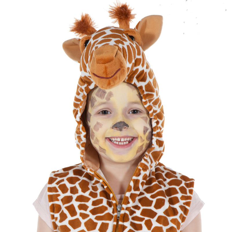 Children's Giraffe Fancy Dress Zip Top- Giraffe Costume - Children's Dress Up