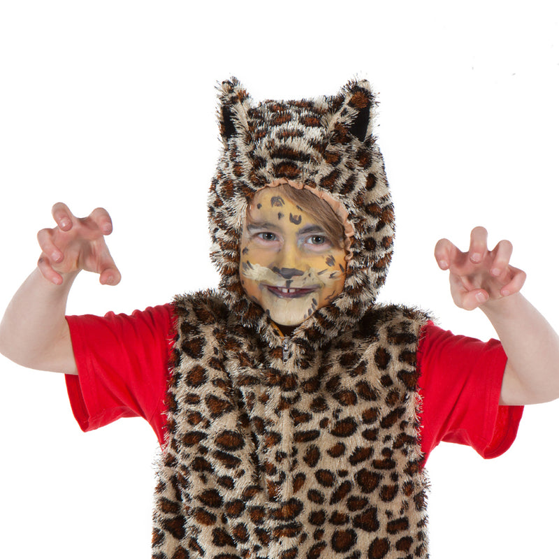 Kid's Leopard Costume - Zip Top - Children's fancy Dress- Pretend to Bee -2