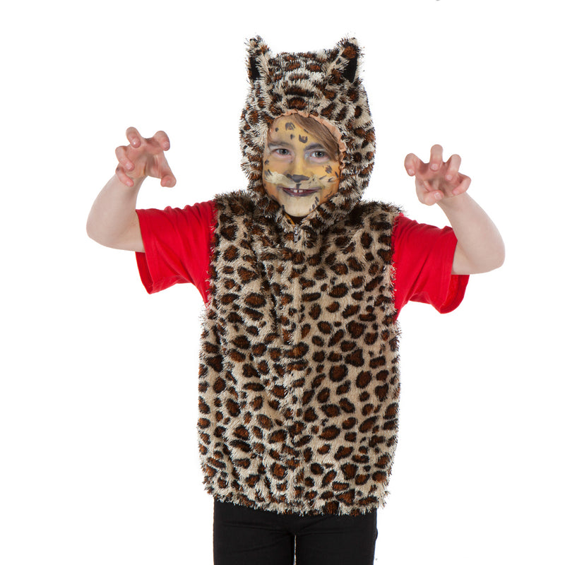 Kid's Leopard Costume - Zip Top - Children's fancy Dress- Pretend to Bee