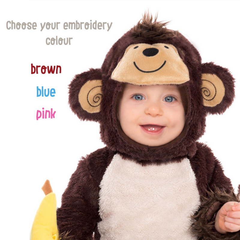 Personalised Baby Monkey Costume - Monkey Around