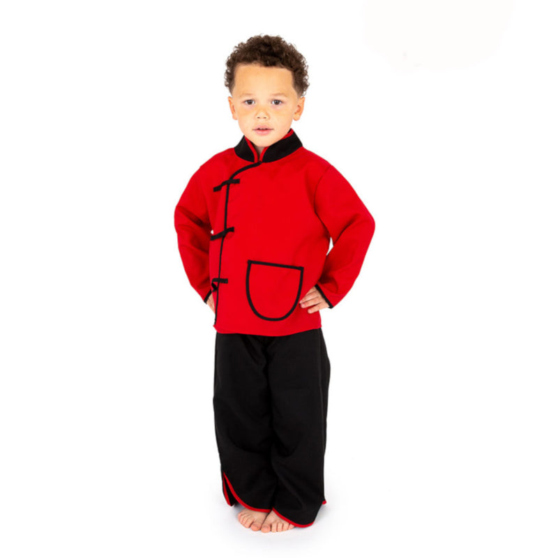 Chinese Boy Tang Suit Costume - Oriental Boy