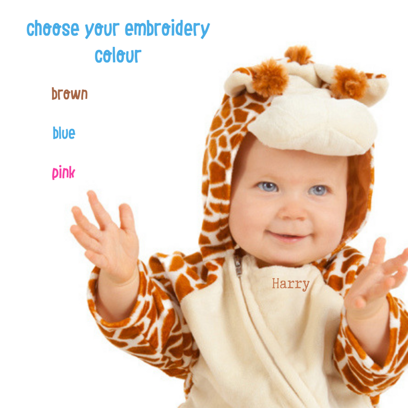 Personalised Baby Giraffe Costume
