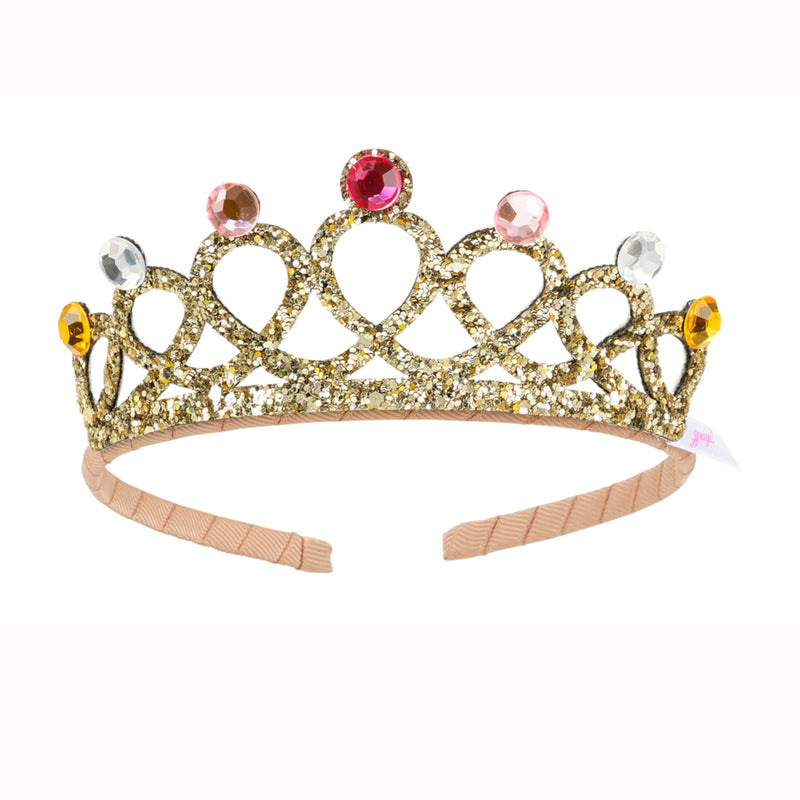 Glitter Crown Tiara -Gold