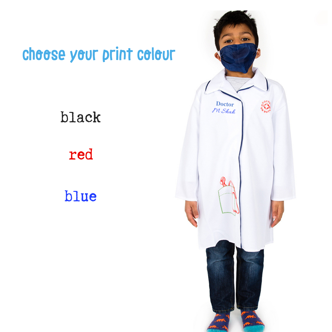 Kid s Doctor Costume Role Play Costume Personalised Time to Dress Up