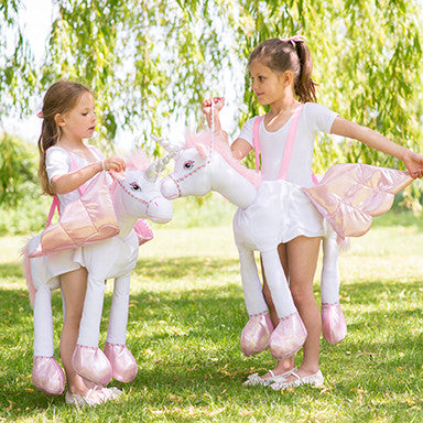 Ride On Unicorn Costume -Light up Horn and Twinkling Sound -Dress