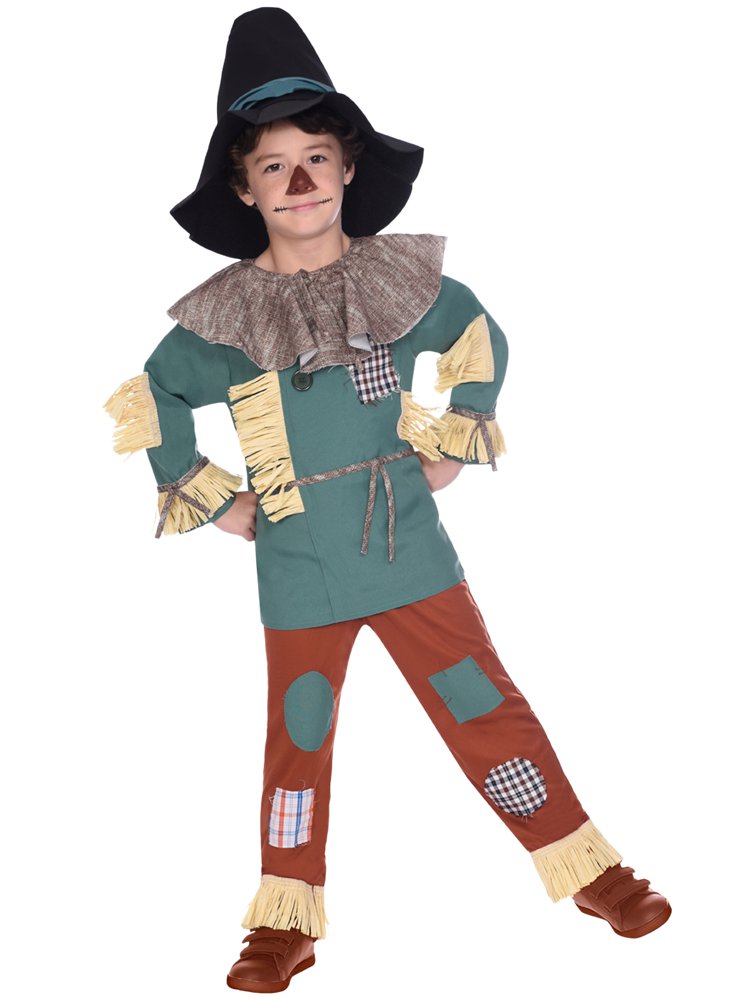 Child's Scarecrow costume. Tunic, trousers and hat.