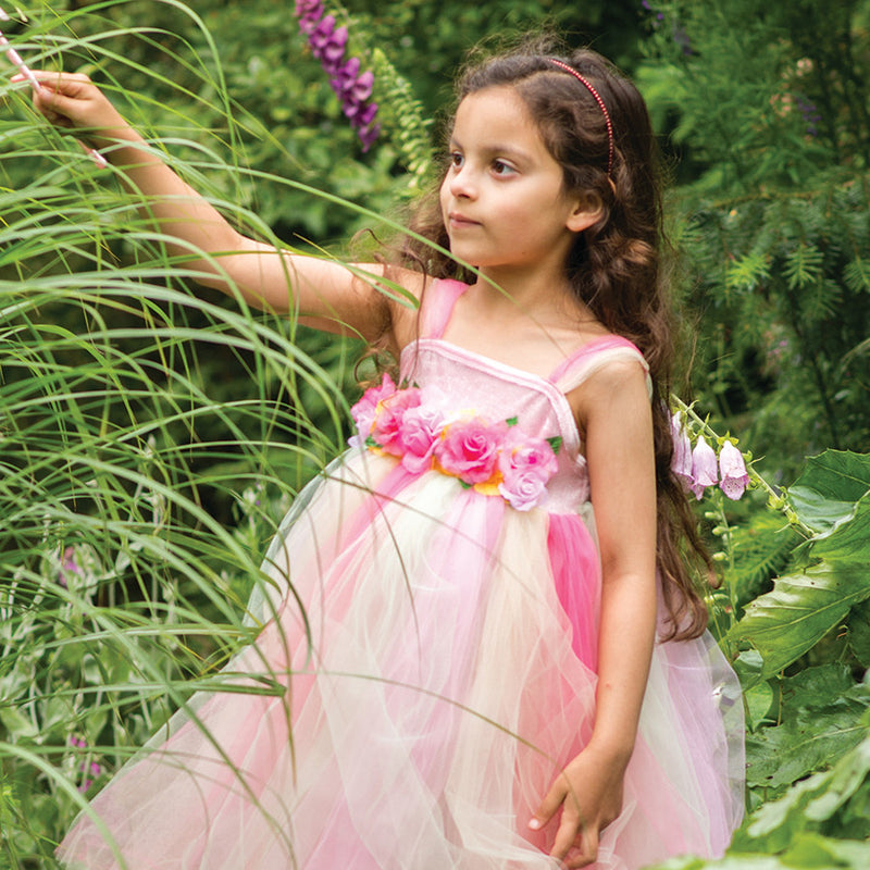 Children's Summer Fairy Dress With Wand , Fairy Dress, Children's Costume - Travis Designs